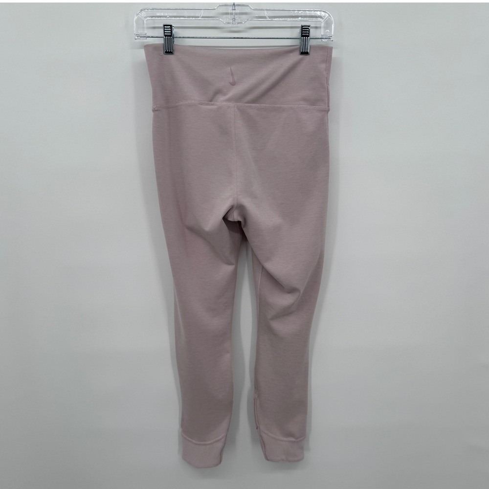 Nike Dri-Fit Women's M Capri Yoga Pants‎ Taupe Crossover Waist Stretch Athletic - Picture 2 of 9